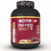 1 - Scitron Ripped Whey,  4 lb  Choco Fudge Brownie 