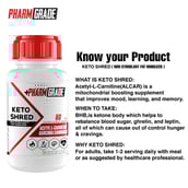 6 - Pharmgrade Keto Shred,  60 tablet(s)  Unflavoured +  Healthy Living Garcinia Cambogia 60 Tabs Free 