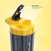 7 - MuscleBlaze ZIDD Pro 2.0 Shaker (UNLEASH THE ZIDD),  Yellow  750 ml 