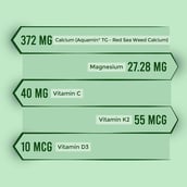 7 - bGREEN Plant Based All Natural Calcium by MuscleBlaze,  30 capsules  Unflavoured