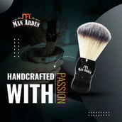 4 - Man Arden Premium Shaving Brush, 1 Piece(s)/Pack With Ultra Soft & Absorbent Bristles (Elegant Black)