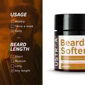 5 - Ustraa Beard Softener Woody,  100 g  for Healthy Growth 