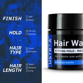 3 - Ustraa Hair Wax,  100 g  Strong Hold - Matt Look 