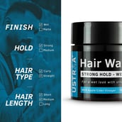 3 - Ustraa Hair Wax,  100 g  Strong Hold - Wet Look 