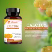 3 - VITAWIN Calcium for Strong Bones and Teeth (500 mg),  60 capsules  Unflavoured 