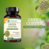 3 - VITAWIN Green Coffee Capsules - Weight Management and Fat Loss Supplement (500 mg),  60 capsules 