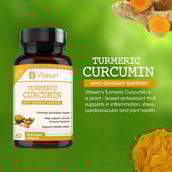 3 - VITAWIN Turmeric Curcumin (500 mg),  60 capsules 
