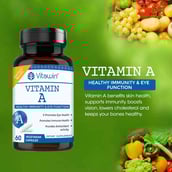 3 - VITAWIN Vitamin A for Improve Immunity and Eye Function (500 mg), 60 capsules