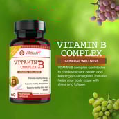 3 - VITAWIN Vitamin B Complex for General Wellness (500 mg),  Unflavoured  60 capsules 