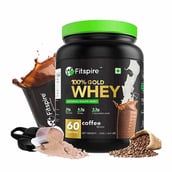 2 - Fitspire Advanced Isolate 100% Gold Whey,  4.4 lb  Coffee with Shaker 