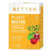 1 - Bbetter Plant Biotin 10000 mcg,  10 sachets/pack  Unflavoured 