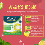 3 - Magicleaf Vitaup,  30 sachets/pack  Lemon & Lime 