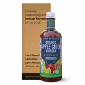 1 - Magicleaf Organic Apple Cider Vinegar,  750 ml  Natural Stevia, Lemon, Ginger & Garlic 