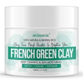 1 - AromaMusk French Green Clay,  100 g  for All Skin Type 
