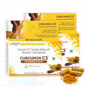 1 - GHC Curcumin C3 Complex 500mg with Bioperine 5mg,  60 capsules 