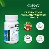 5 - GHC L Arginine 500 mg,  90 capsules 