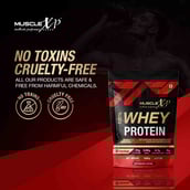 8 - MuscleXP 100% Whey Protein with Digestive Enzyme, 2.2 lb Double Chocolate