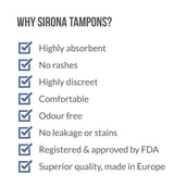 5 - Sirona Premium Applicator Tampons,  16 Piece(s)/Pack  Mix Pack 