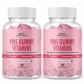 1 - Azani Active Nutrition PMS Gummy Vitamins,  30 gummies  Strawberry (Pack of 2) 