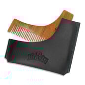 3 - Man Arden L Shaped Beard Comb with Faux Leather Pouch,  1 Piece(s)/Pack  for All Types of Beard 