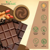 6 - NourishVitals Original Peanut Butter, 0.750 kg Creamy Dark Chocolate