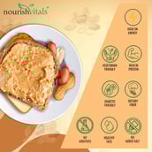 6 - NourishVitals Vegan Protein Peanut Butter,  0.750 kg  Extra Crunchy 