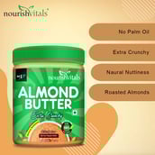 4 - NourishVitals Almond Butter,  Extra Crunchy  0.200 kg 