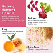 3 - Azani Active Care Beetroot Lip Scrub,  40 g  Dry Chapped Dark & Damaged Lips Pack of 3 