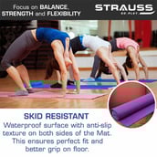 5 - Strauss Yoga Mat,  Purple  4 mm 