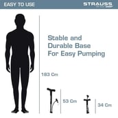 4 - Strauss Bicycle Air Pump,  Black 