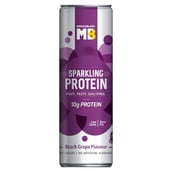 4 - MuscleBlaze Sparkling Protein Water (10g Protein), 250 ml Black Grape