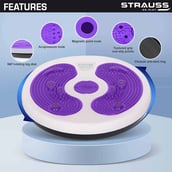 2 - Strauss Tummy Twister,  White and Purple  100 kg 