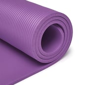 2 - MuscleXP Yoga Mat Extra Thick NBR Material with Carrying Strap,  Purple  10 mm 