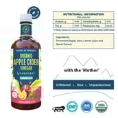 3 - Magicleaf Organic Apple Cider Vinegar, 750 ml Natural Lemon, Natural Stevia