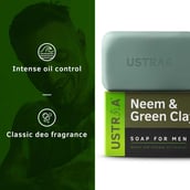 3 - Ustraa Neem & Green Clay Soap (Pack of 8), 100 g for Men