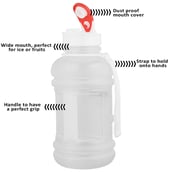 3 - GHC Gallon Water Bottle Smooth Touch,  White  1000 ml 