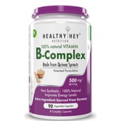 1 - HealthyHey Nutrition Natural Vitamin B Complex,  Unflavoured  90 capsules 