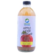 1 - Organic Wellness Apple Cider Vinegar with Mother,  500 ml  Ginger & Turmeric 
