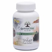 1 - Aachman Veda Shilajit 500 mg, 60 capsules