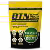 1 - BTN Sports Grassfed Whey Protein Isolate, 2.2 lb Unflavored