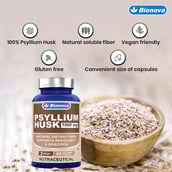 2 - Bionova Psyllium Husk 1000mg, 60 veggie capsule(s)