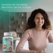 4 - Nutriburst Hair, Skin & Nails,  60 gummies  Strawberry 