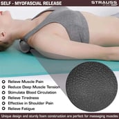 2 - Strauss Dual Yoga Massage Ball,  Black 