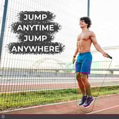 4 - Boldfit Skipping Rope,  Green  Free Size 