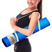 1 - Boldfit EVA Material Yoga Mat with Carrying Strap,  Blue  4 mm 