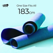 6 - Boldfit EVA Material Yoga Mat with Carrying Strap,  Blue  4 mm 