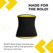 5 - Boldfit Back Supporter Body Shaper Sweat Belt,  Black  4 XL - 5 XL 