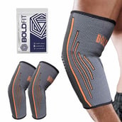 Boldfit Elbow Support, Grey Extra Large