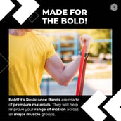 3 - Boldfit Heavy Resistance Band,  Yellow Red Black (Pack Of 3)  Medium 