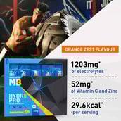 5 - MuscleBlaze Hydr8 Pro, 0.66 lb Orange Zest